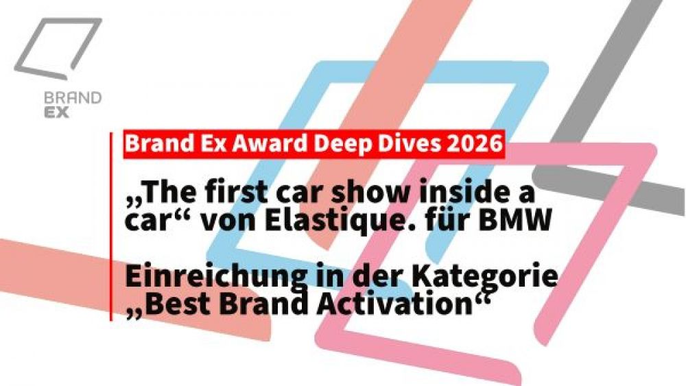 BrandEx Deep Dive: „The first car show inside a car“ von Elastique. für BMW