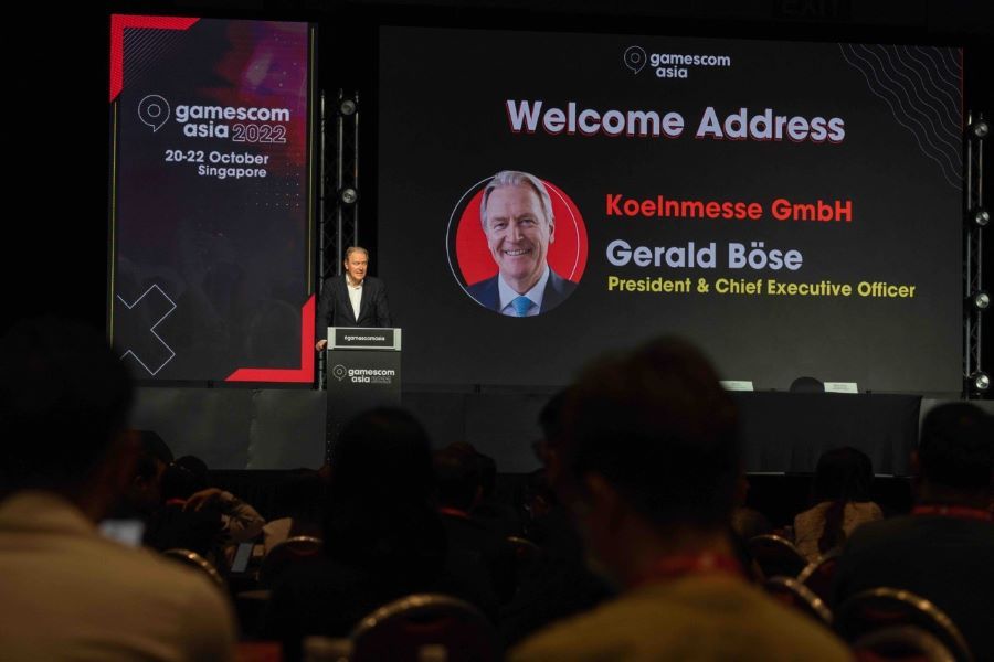 Koelnmesse-Chef Böse eröffnete gamescom asia in Singapur