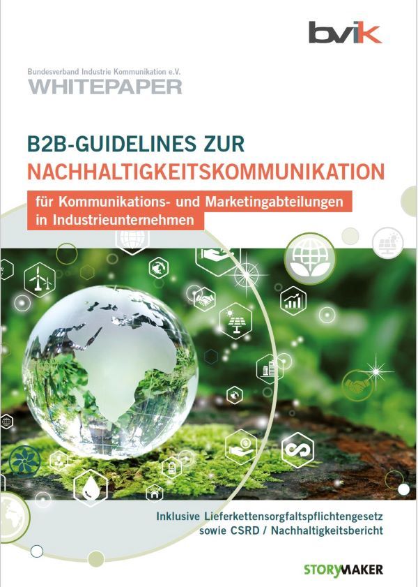 bvik veröffentlichte Whitepaper über Nachhaltigkeitskommunikation