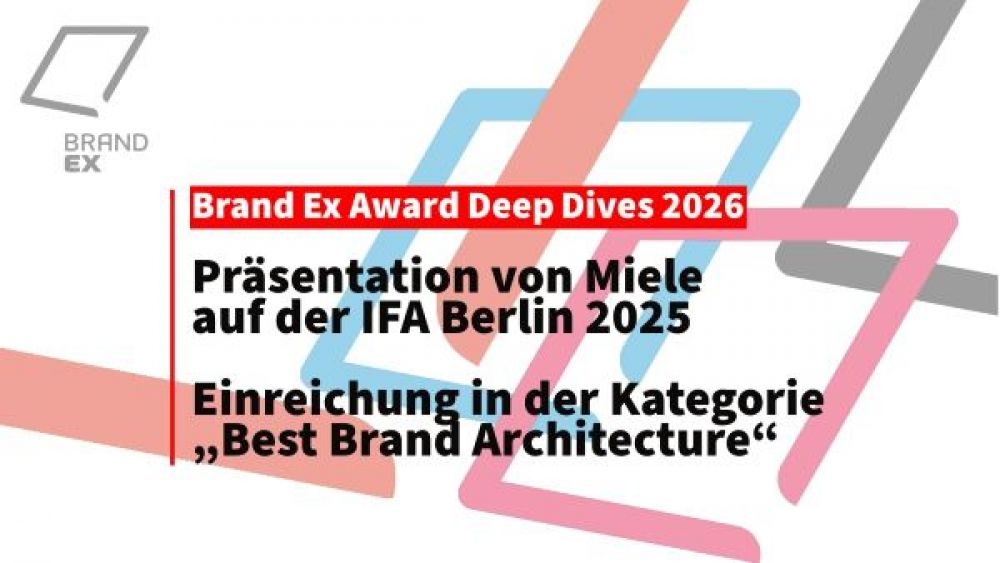 BrandEx Deep Dive: Miele-Präsentation auf der IFA 2025
