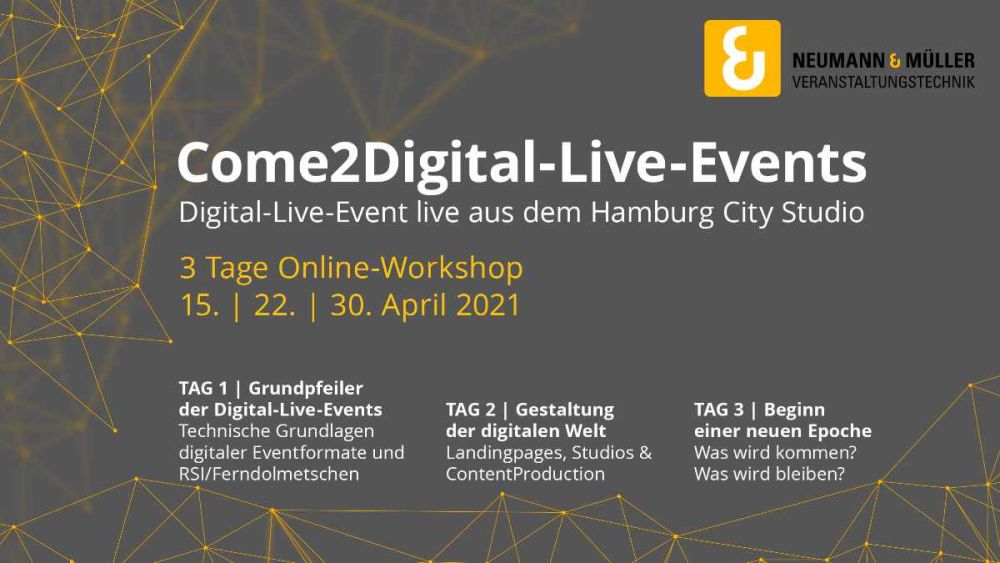 Neumann & Müller bietet Workshops über Digital Events