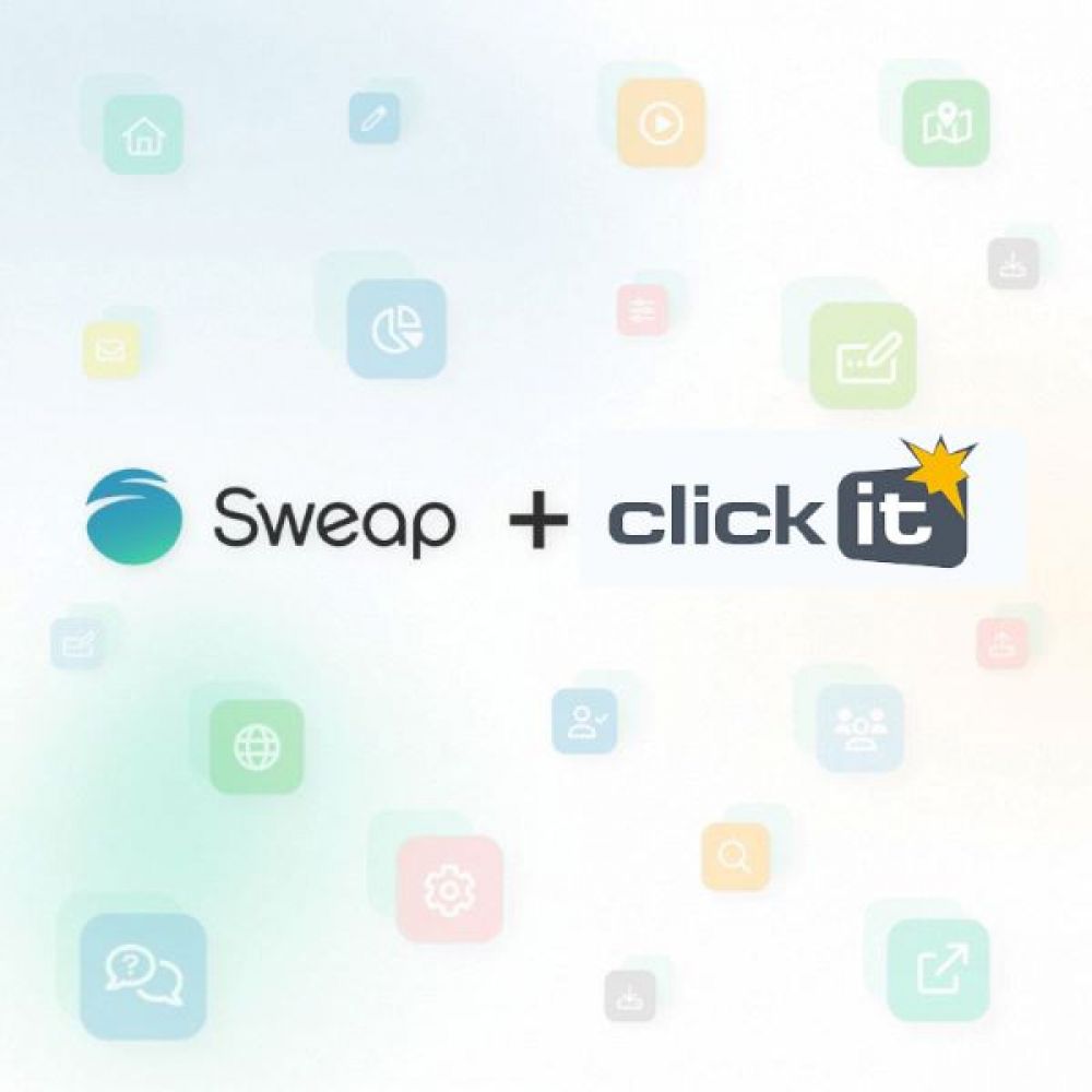 Sweap begrüßt click it als neuen Partner