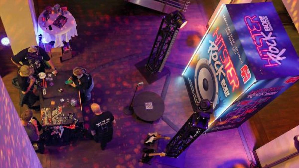 Hitster Rock Radio BOB! Box im Berliner Olympiastadion