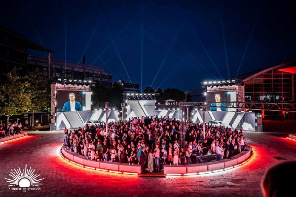 Chris Moylan beleuchtete Weltpremiere des Audi Q3
