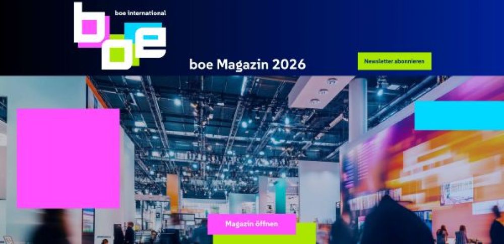 Digital-Magazin zur Fachmesse boe 2026 erschienen