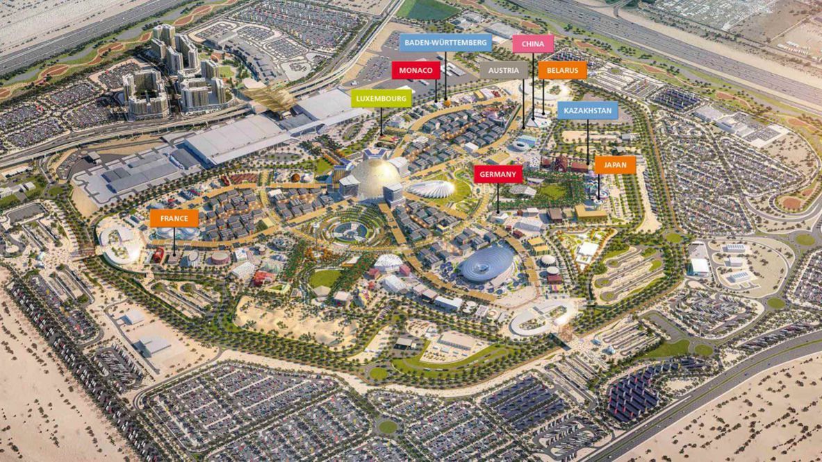 Nüssli errichtet zehn Expo Pavillons in Dubai