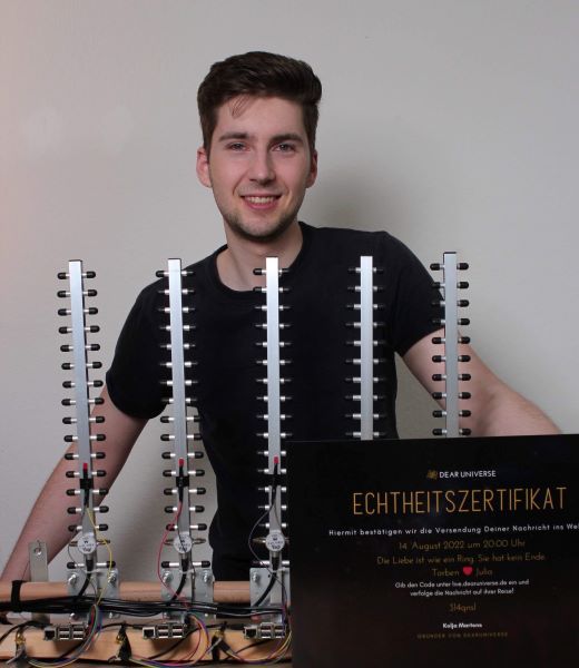 DearUniverse schickt persönliche Grüße ins Weltall