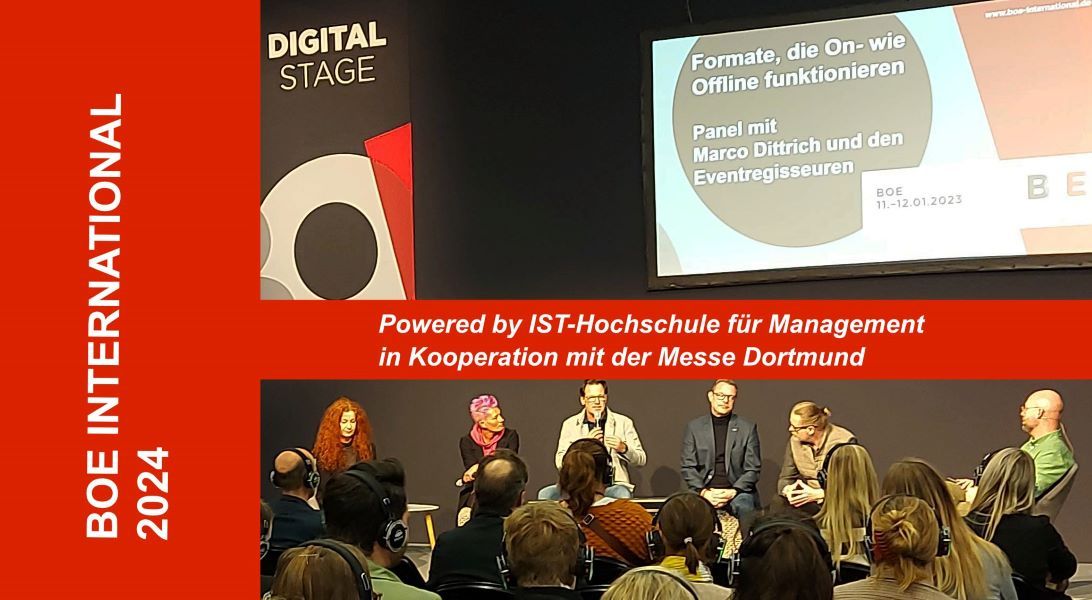 IST gestaltet BOE Digital & Events Stage